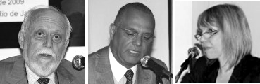 From left to right: Botafogo Gonçalves, Mário Renato Borges da Silva, Irma Arguello