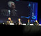 Disertantes en el Panel 2: Roberto García Moritán (Argentina), Gareth Evans (moderador, Australia), Hannu Kyröläinen (Finlandia), Sérgio Duarte (Brasil). En video Alexander Kmentt (Austria). 