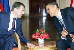 Presidentes Medvédev y Obama 