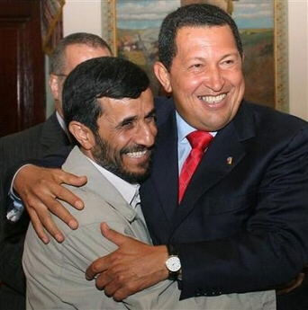 Los Presidentes de Venezuela Hugo Chávez y de Irán Mahmoud Ahmadinejad