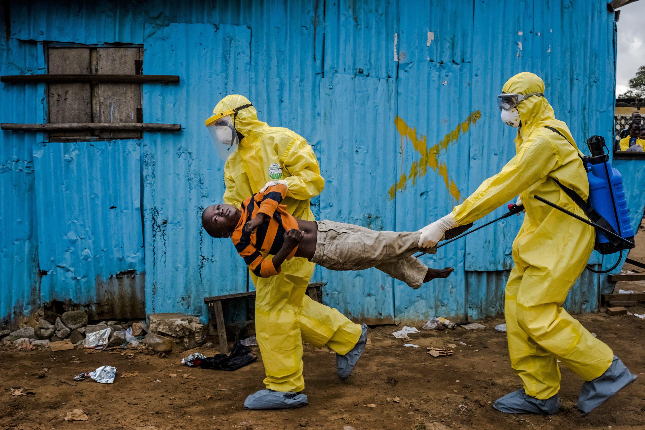 Ebola response in Liberia - Credit NBC