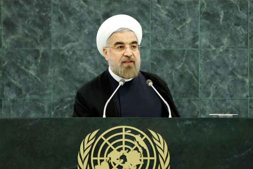 El presidente de Irán, Hasán Rouhani, ante la Asamblea General de la ONU